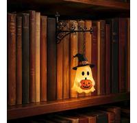 QRTHOTAXIS Lanternes Décoratives pour Bibliothèque, Cadeaux d'Halloween, Lanternes Décoratives pour Étagère Bureau, Lampe de Décoration Mini pour Coin Lecture à Domicile