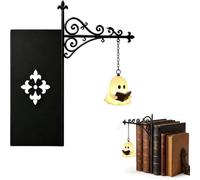 QRTHOTAXIS Lanternes Décoratives pour Bibliothèque, Cadeaux d'Halloween, Lanternes Décoratives pour Étagère Bureau, Lampe de Décoration Mini pour Coin Lecture à Domicile