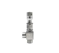 QRUYHBAJU Vanne à pointeau de Dosage micrométrique à Angle Droit G 1/2" 304 SS WL94H-320P Vanne de régulation à débit Variable 32 MPA(G Thread,1/8 inch)