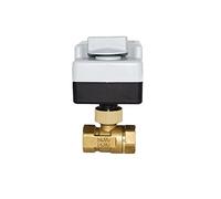 QRUYHBAJU Vanne à sphère motorisée de 1/2", 3/4", 1", 2"; vanne sphérique électrique en laiton avec contrôle à trois points et interrupteur manuel, 220 V, 1 pièce (1,5")