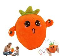 QRXPWMR Interactive Music Plush Toy,Interactive Banana - Soft Sensory Music Plush with Sounds,Fruit Stuffed Animal for Parent-Child Play, Fun Sound-Activated Rhythm Piano Doll(A)