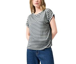 QS 2175388 T-Shirt à Rayures, Bleu, M Femmes