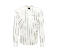 QS Chemise beige / marine / blanc, Taille XXL