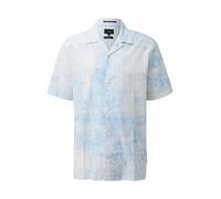 QS Chemise bleu clair / blanc, Taille L