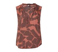 QS Chemisier abricot / lie de vin, Taille XXL