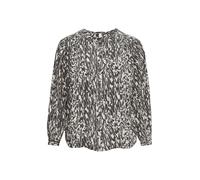 QS Chemisier beige / gris foncé, Taille 4XL