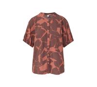 QS Chemisier brun foncé / orange, Taille M