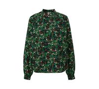 QS Chemisier marron / émeraude / noir, Taille XXS