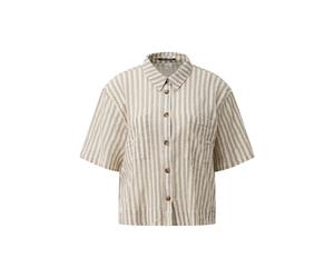 QS Chemisier sable / marron chiné, Taille XXL