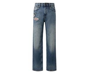 QS Jean bleu denim / bordeaux / noir / blanc, Taille 29 Longueur 32
