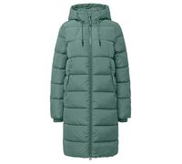 QS Manteau matelassé à capuche pour femme, 6575 Bleu Vert, XS