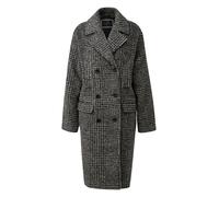 QS Manteau mi-saison noir / blanc, Taille XS