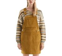 QS Mini Robe Salopette en Velours côtelé, 8504_Moutarde, 34