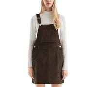 QS Mini Robe Salopette en Velours côtelé, 8947_Marron, 42