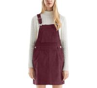 QS Mini Robe Salopette en Velours côtelé, Bordeaux (3900), 38