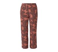 QS Pantalon brun foncé / abricot, Taille 58