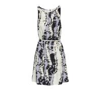 QS Robe bleu-gris / noir / blanc cassé, Taille 40