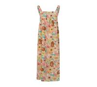 QS Robe jaune clair / vert clair / rose / blanc, Taille 38