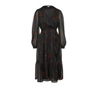 QS Robe olive / rouge foncé / noir / argent, Taille 38