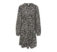 QS Robe taupe / noir / blanc, Taille 38