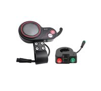 QS-S4 48V-60V Affichage LCD avec AccéLéRateur au Pouce + Bouton de Commutation pour Zero 8 9 10 8X 10X Scooter éLectrique 6PIN Display