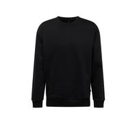 QS Sweat-Shirt avec Logo brodé, Noir, L