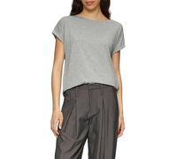 QS T-Shirt Ample en lyocellmix, Gris mélangé, XXL