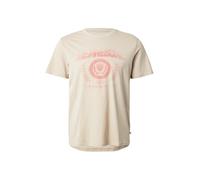 QS T-Shirt beige clair / rouge clair, Taille M