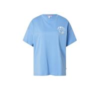 QS T-shirt bleu ciel / jaune pastel / blanc, Taille M
