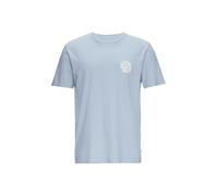 QS T-Shirt bleu clair / blanc, Taille XXL
