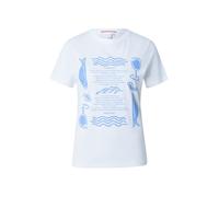 QS T-shirt bleu roi / blanc, Taille XXL