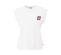 QS T-shirt chocolat / rose ancienne / blanc, Taille XL