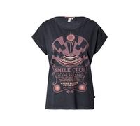 QS T-shirt crème / pêche / bourgogne / noir, Taille M