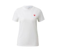 QS T-shirt framboise / rosé / blanc, Taille M