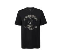 QS T-Shirt greige / noir, Taille M