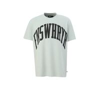 QS T-Shirt 'Jamule' menthe / noir, Taille L