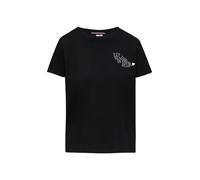 QS T-shirt jaune / or / mélange de couleurs / noir, Taille XS