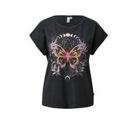 QS T-shirt orange clair / rose / noir, Taille XL
