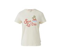 QS T-shirt sable / bleu clair / olive / rouge clair, Taille S