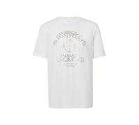 QS T-Shirt taupe / blanc, Taille M