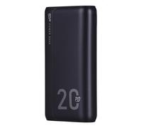 QS15 - Banque d'alimentation - 20000 mAh - 18 Watt - 3 A - PD, QC 3.0 - 3 connecteurs de sortie (2 x USB, 24 pin USB-C) - noir