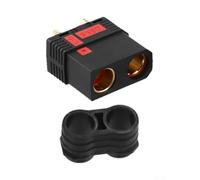 QS8-S Spark for proof for battery Connector High Power for RC Boat Helicopter 130 Gold Contacts Black 26 x 31mm (QS8-S femelle)