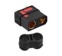 QS8-S Spark for proof for battery for RC Avion Helicopter Quadcopter High Power 8mm Copper 200A Heat Resistant Black 26x31mm(QS8-S femelle)
