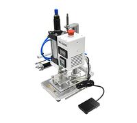 QS90 bronzage Machine pneumatique chaud feuille estampage Machine cuir bois meubles Album chaleur presse Machine dorure presse Bricolage pour débutants
