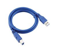 QSBVSO 1,5 mètre Super Vitesse Haute Vitesse USB 3.0 5 GBPS A à B mâle à l'extension de câble Masculin Compatible with imprimante/hub/Lecteur de Disque Dur/HDD/SSD Enceinte(1.5M)