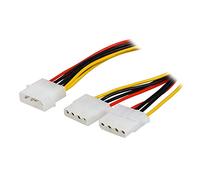 QSBVSO 1 8AWG 8 Pouces d'alimentation Informatique IDE 4 -pin molex LP4 Mâle à 2 x Cordon de câble d'alimentation de séparateur Femelle, Disque Dur CD DVD HDD