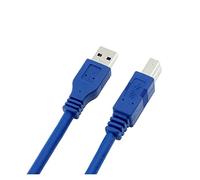 QSBVSO 1 mètre Super Haute Vitesse USB 3.0 5 GBPS A à B mâle à l'extension de câble Masculin Compatible with imprimante/hub/Lecteur de Disque Dur/HDD/SSD Enceinte