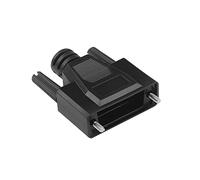 QSBVSO 1 pc Db26 Connecteur de Soudure H-D-B26 3 Lignes de 26 Broches de Bougie DB26 Connecteurs de Type de Fil de soudage féminin Masculin Sombre(Black Shell)