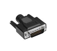 QSBVSO 1 pc Db26 Connecteur de Soudure H-D-B26 3 Lignes de 26 Broches de Bougie DB26 Connecteurs de Type de Fil de soudage féminin Masculin Sombre(Male-B)