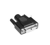 QSBVSO 1 pc Db26 Connecteur de Soudure H-D-B26 3 Lignes de 26 Broches de Bougie DB26 Connecteurs de Type de Fil de soudage féminin Masculin Sombre(Female-SS)